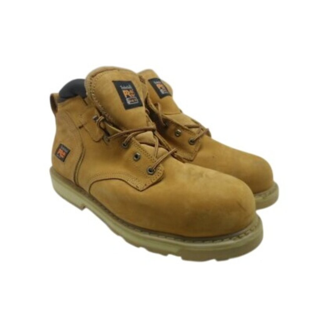 TIMBERLAND PRO Men's PIT BOSS 6" STEEL TOE WORK BOOTS 33031 Wheat Size 15M